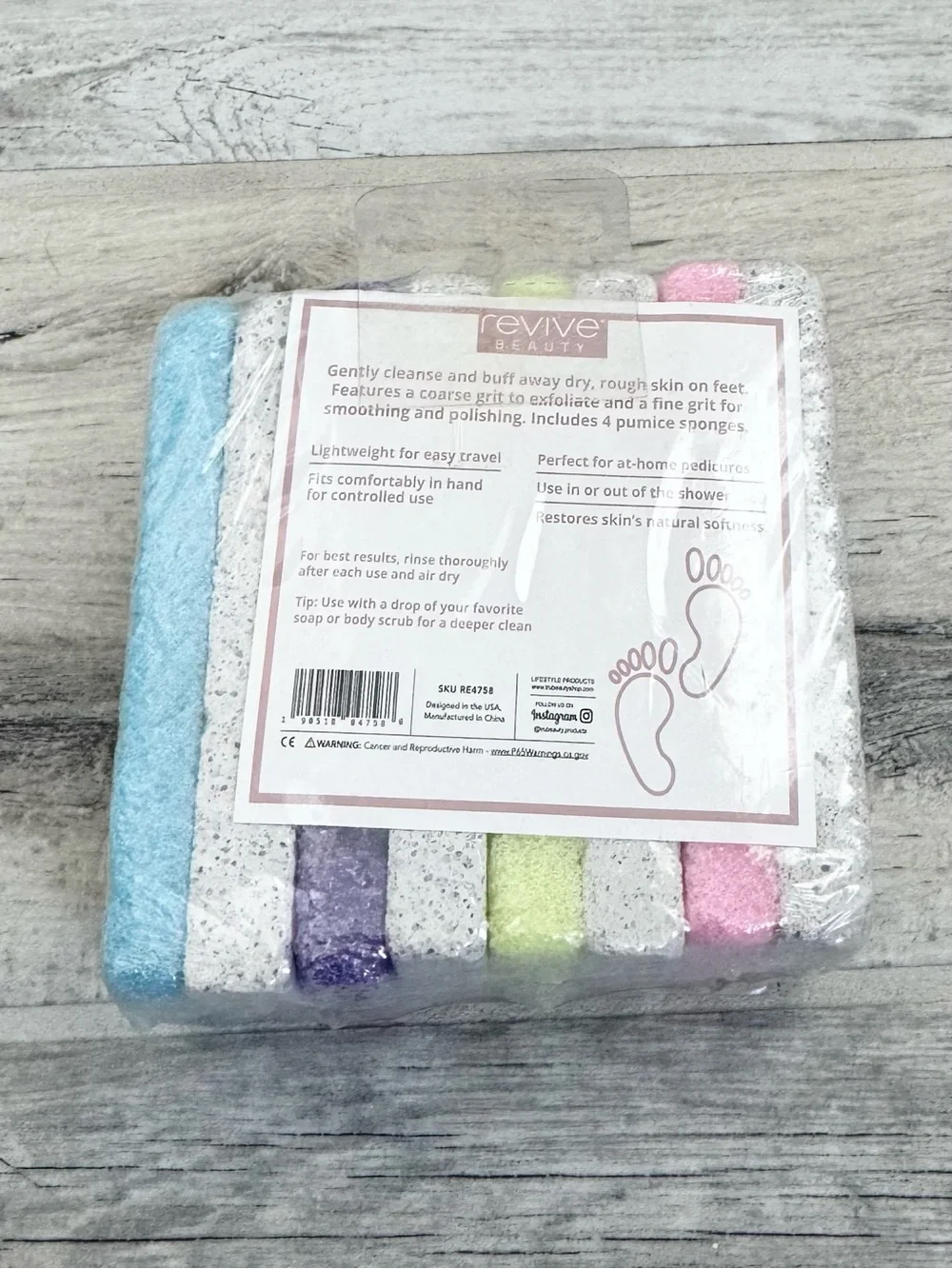Pumice Sponge 8 Pack Feet